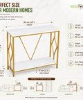 ecofynd 35 Inch Console Table