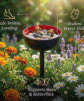 ecofynd Ecofynd Bee Watering Station with Decorative Garden Stake (Red)