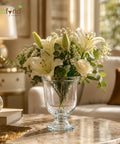 ecofynd 4.8 Inches Glass Vase for Flower Plants
