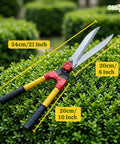 ecofynd Ecofynd Garden Hedge Shears with 7.8 Inch Sharp Straight Steel Blades