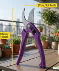 ecofynd Ecofynd Purple Bypass Pruning Shears with Sharp Steel Blade