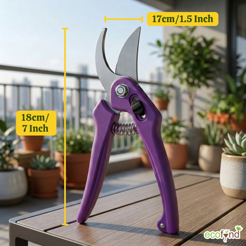 ecofynd Ecofynd Purple Bypass Pruning Shears with Sharp Steel Blade