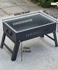 ecofynd Portable and Foldable Charcoal Barbeque Grill – High-Quality Net & Fast Setup