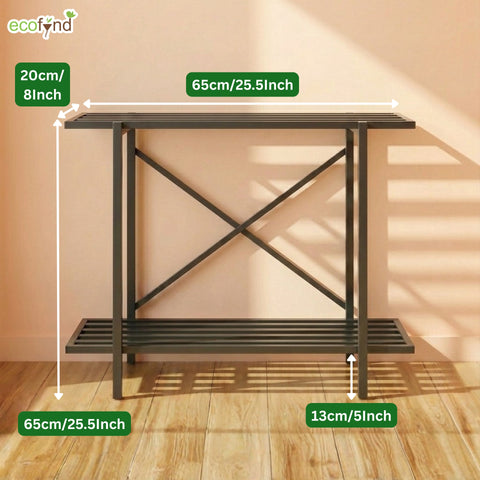 ecofynd 2-Tier Black UPS Stand for Home and Office