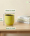 ecofynd Ecofynd Light Green 5 inch Ceramic Cachepot Planter for Indoor Plants