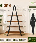ecofynd Trivo A-Shaped 5-Tier Metal Planter Stand – Space-Saving Display Rack