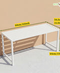ecofynd 2 Seater Garden Bench for Indoor & Outdoor Park