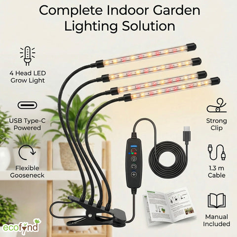 ecofynd Nysa Grow Light for Indoor Plants All-in-One (Seedlings to Fruits)