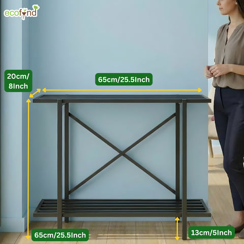 ecofynd 2-Tier Black Fish Tank Stand
