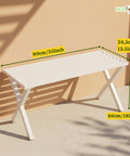 ecofynd 2 Seater Garden Bench for Indoor & Outdoor Park