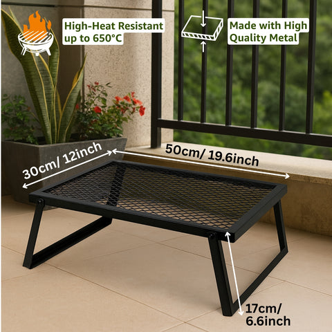 ecofynd Foldable Metal Charcoal Grill – Portable, Heavy-Duty & Easy to Use