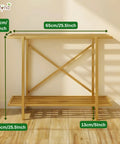 ecofynd 2-Tier Gold UPS Stand for Home and Office