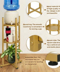 ecofynd Ecofynd HydroNest 2-Tier Golden Water Dispenser Stand with Storage Shelf
