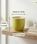 ecofynd Ecofynd Light Green 5 inch Ceramic Cachepot Planter for Indoor Plants