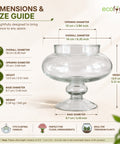 ecofynd Decorative Glass Bowl for Floating Candles
