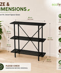 ecofynd 3-Tier Multipurpose Kitchen Rack Heavy Duty Metal Storage Rack for Kitchen Organizer