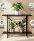 ecofynd 26 Inch Adam Metal Plant Stands for Outdoor Balcony