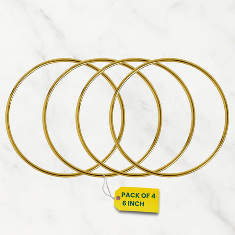 ecofynd Circle 6 Inch Metal Crafts Hoops