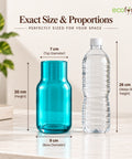 ecofynd Glass Vase for Flowers & Decor – Clear Tumbler Shape | Aqua