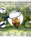 ecofynd Ecofynd Blue Fruit Picker Net for Mangoes & Tree Fruit Harvesting