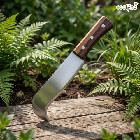 ecofynd Ecofynd Curved Steel Billhook Knife for Gardening & Farming