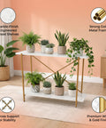 ecofynd Elix Metal Plant Stands for Outdoor Balcony