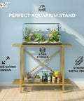 ecofynd 2-Tier Gold Fish Tank Stand