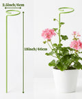 ecofynd Light Green Metal Plant Trellis – 18 Inch Rust-Resistant Stake