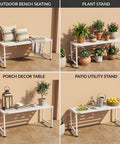 ecofynd 2 Seater Garden Bench for Indoor & Outdoor Park