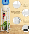 ecofynd Ecofynd HydroNest 2-Tier White Water Dispenser Stand with Storage Shelf