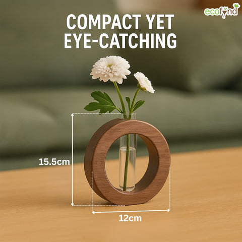 ecofynd Test Tube Planter with Wooden Holder