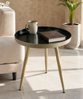 ecofynd Multipurpose 17 Inch Coffee Table with Strong Metal 3 Legs
