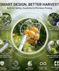 ecofynd Ecofynd White Fruit Picker Net for Mangoes & Tree Fruit Harvesting