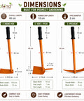 ecofynd 3 Pcs Gardening Hand Tools Set (Pickaxe)