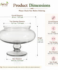 ecofynd Decorative Glass Bowl for Floating Candles