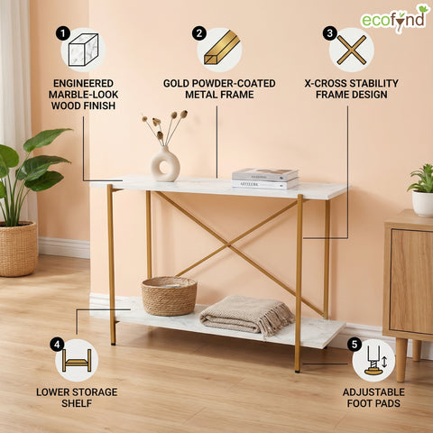 ecofynd Elix Jr 35 Inch Console Table