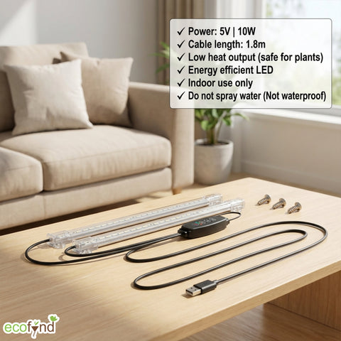 ecofynd Aira2 Grow Light – 2 Head LED Plant Light for Indoor Plants
