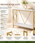 ecofynd 35 Inch Console Table