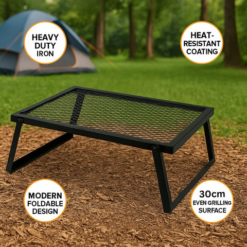 ecofynd Foldable Metal Charcoal Grill – Portable, Heavy-Duty & Easy to Use