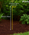 ecofynd Yellow Metal Plant Trellis – 18 Inch Rust-Resistant Stake
