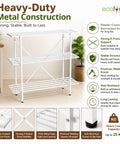 ecofynd 3-Tier Multipurpose Kitchen Rack Heavy Duty Metal Storage Rack for Kitchen Organizer