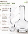 ecofynd 4.1 Inches Glass Vase for Flower Plants