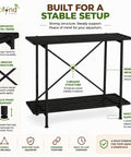 ecofynd Ecofynd AquaLift 2-Tier Metal Aquarium Stand – Strong, Sleek & Space-Saving Stand
