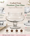 ecofynd Decorative Glass Bowl for Floating Candles