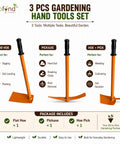 ecofynd 3 Pcs Gardening Hand Tools Set (Pickaxe)