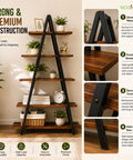ecofynd Trivo A-Shaped 5-Tier Metal Planter Stand – Space-Saving Display Rack