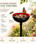 ecofynd Ecofynd Bee Watering Station with Decorative Garden Stake (Red)
