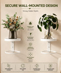 ecofynd 2 Pack Wall Mounted Metal Hanging Plant Stand