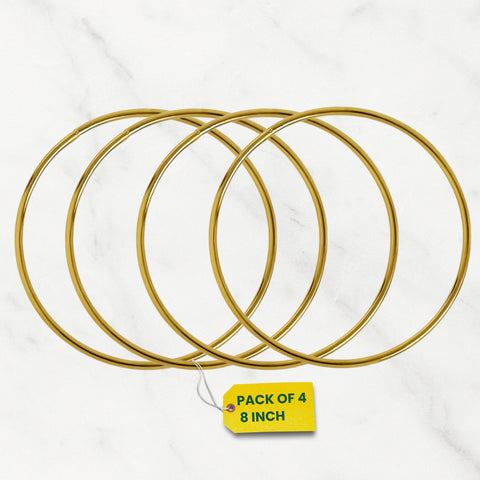 ecofynd Circle 8 Inch Metal Crafts Hoops