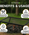 ecofynd Foldable Metal Charcoal Grill – Portable, Heavy-Duty & Easy to Use